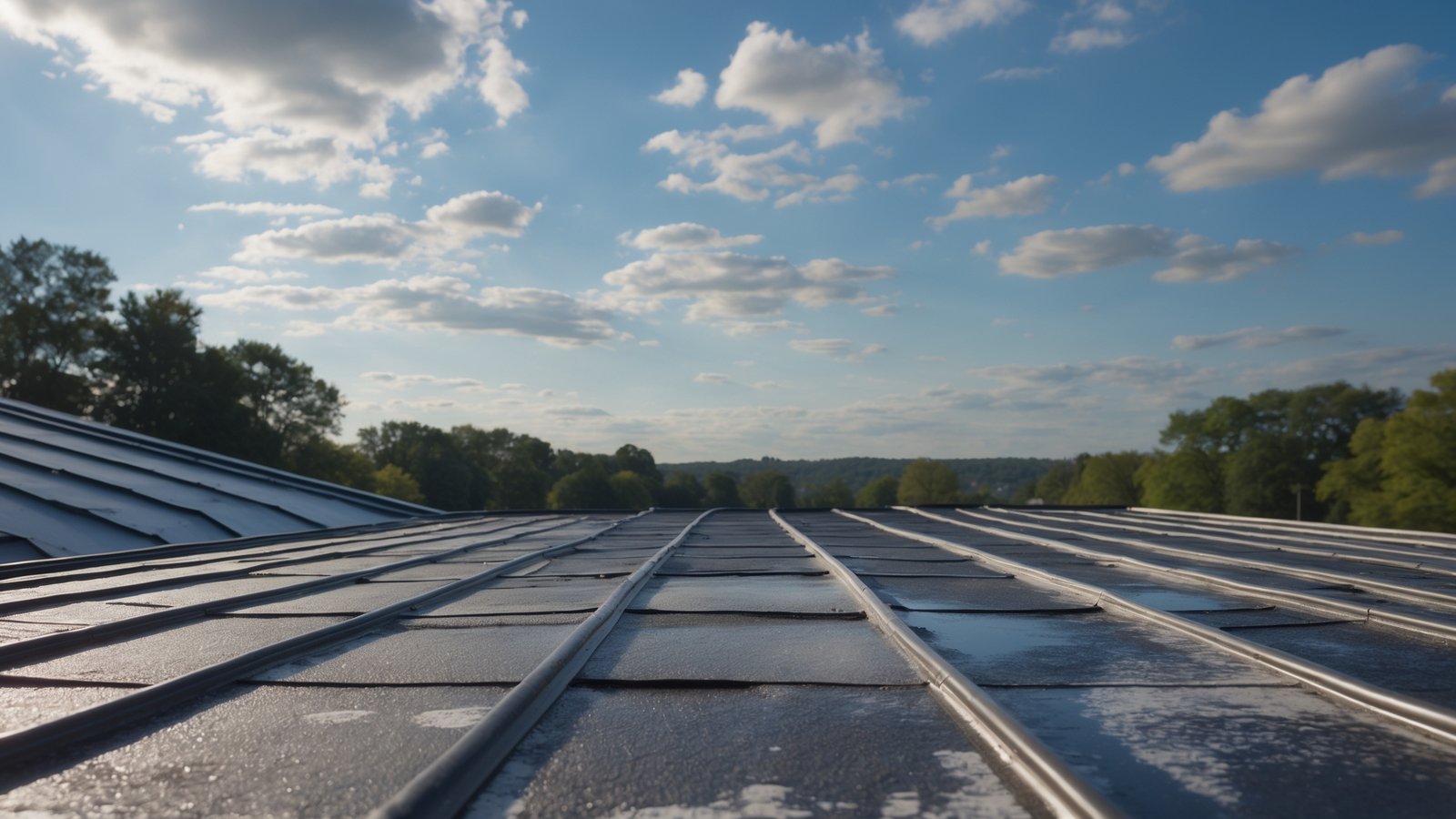 Professional soft washing equipment applying low-pressure roof cleaning solution to asphalt shingles