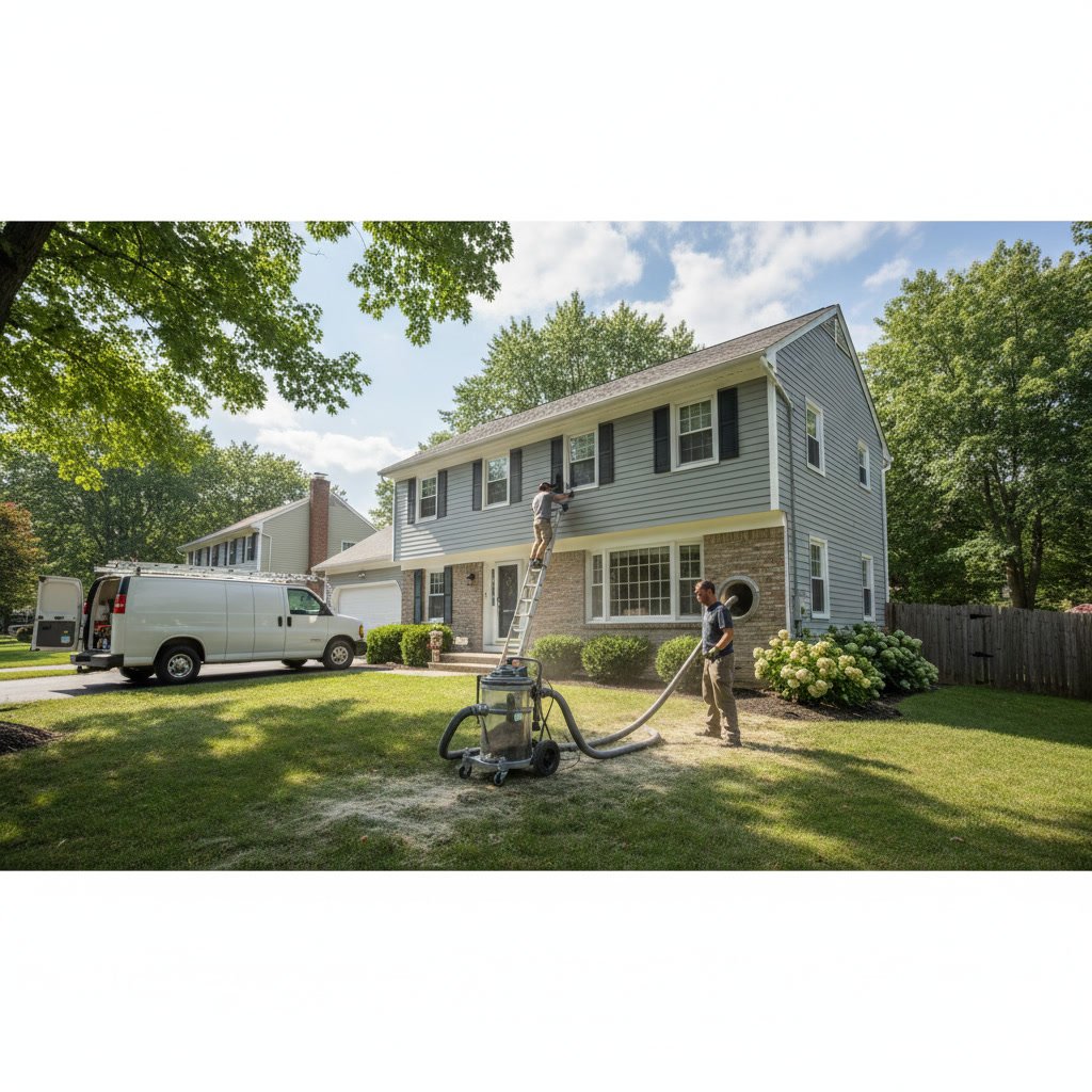 Professional dryer vent cleaning equipment and tools used in West Hartford Connecticut homes