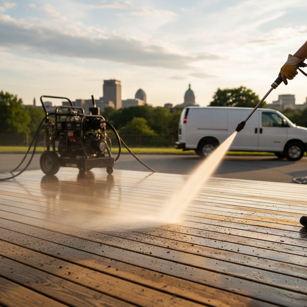 Professional pressure washing company Hartford CT cleaning residential home exterior
